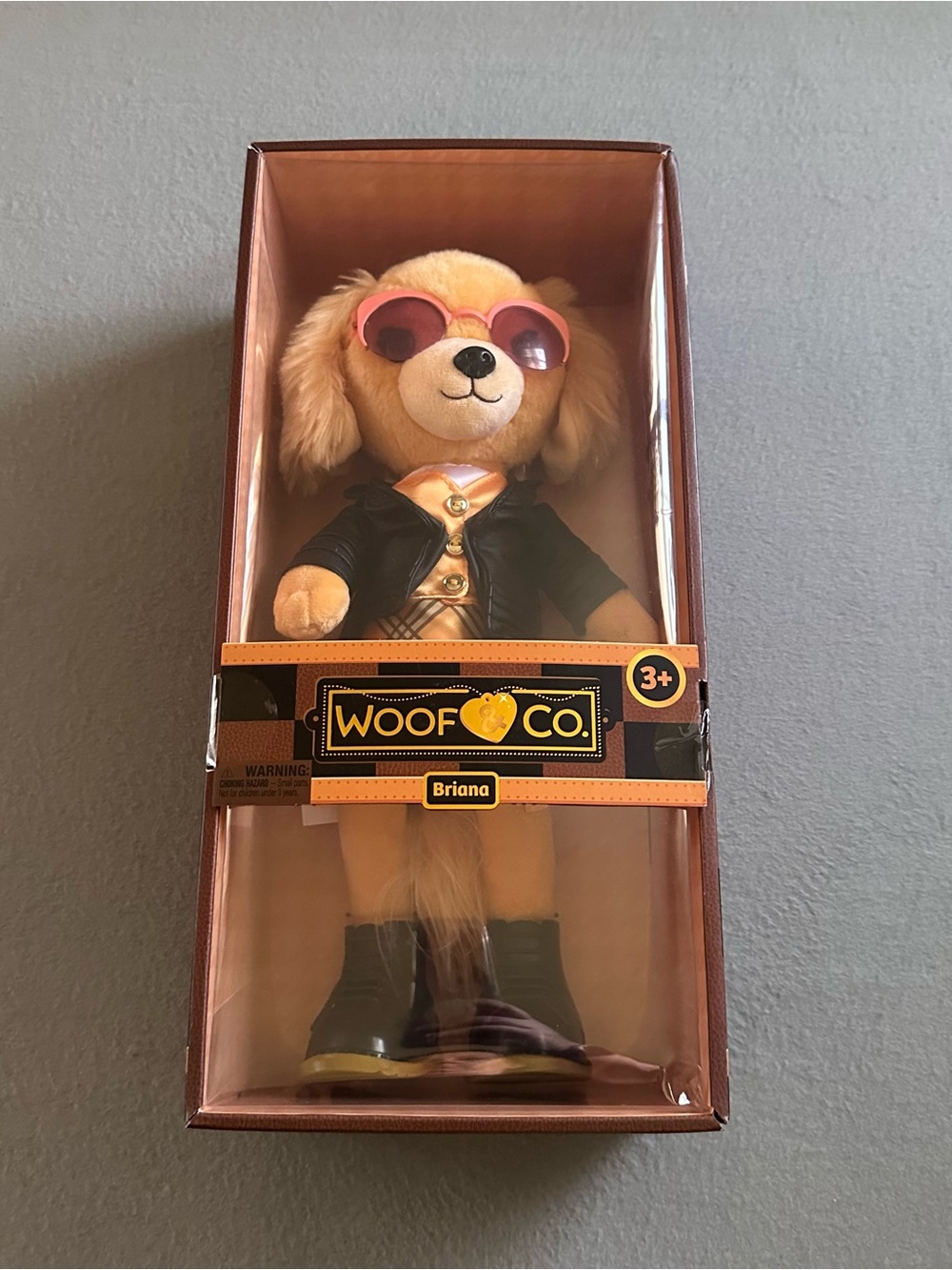 Woof & Co Briana Posable Golden Retriever Puppy Dog Plush New